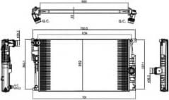 Radiator, engine cooling 58411