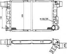 Radiator, engine cooling 58844