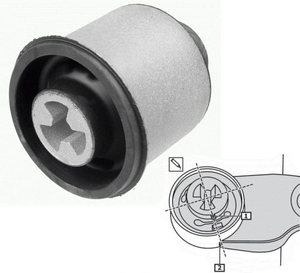 Silentblock rear axle 21236 01 - image 2