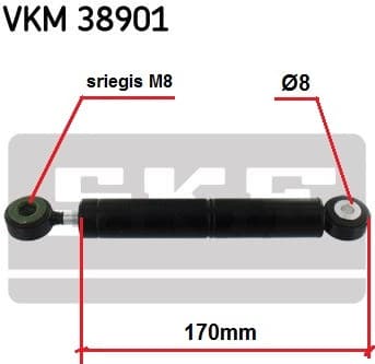 Tensioner belt VKM38901 - image 2