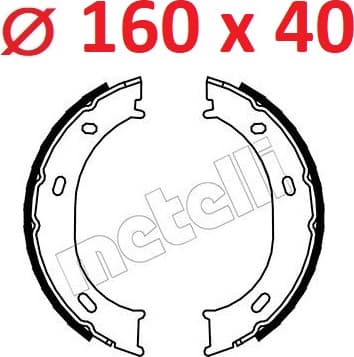 Brake shoes handbrake 53-0239