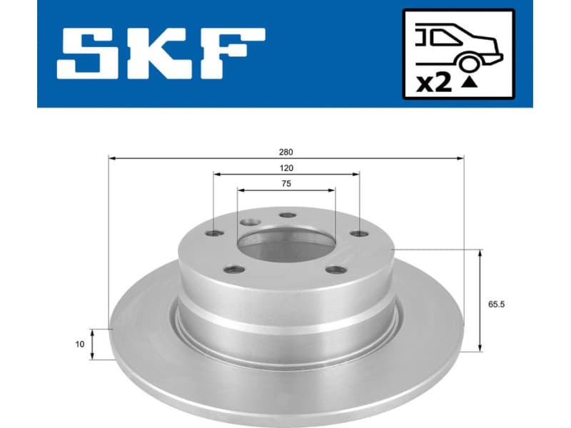 Brake Disc VKBD90146S2 - image 2