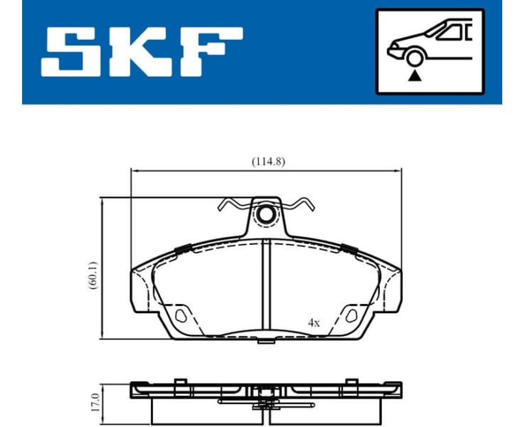 Brake Pad Set, disc brake VKBP80997 - image 2