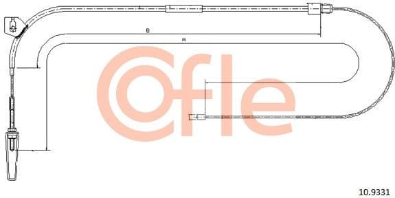 Cable Pull, parking brake 92.10.9331