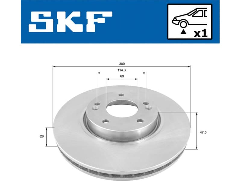 Brake Disc VKBD80019V1 - image 2