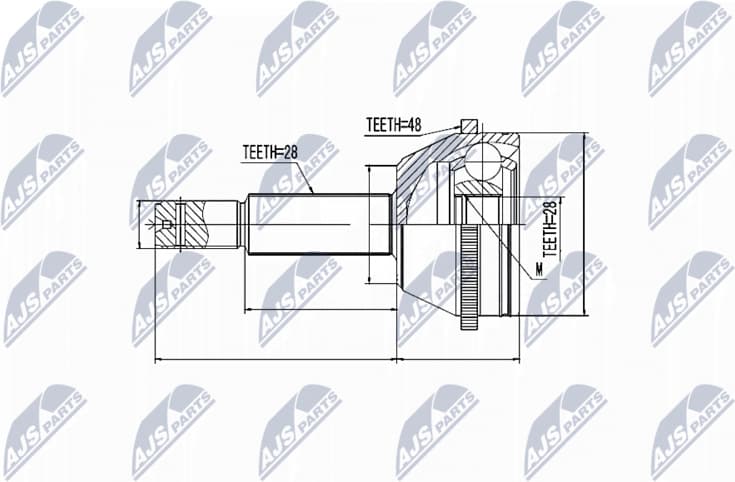 CV joint outer NPZ-FR-038