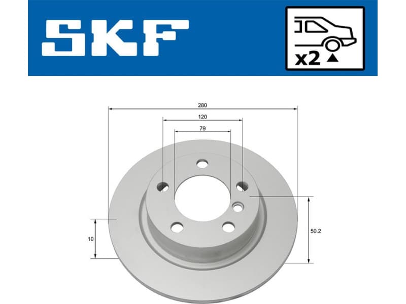 Brake Disc VKBD90148S2 - image 2