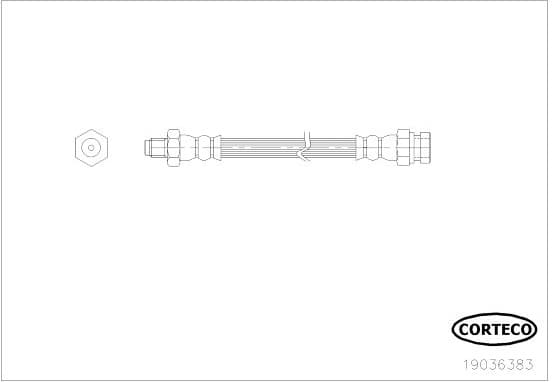 Brake Hose 19036383 - image 2