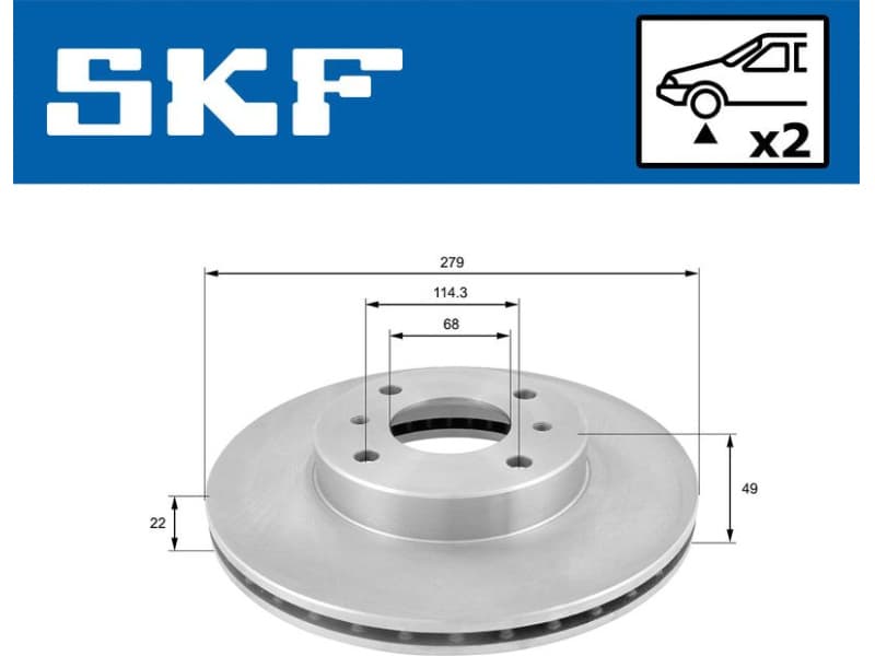Brake Disc VKBD80264V2 - image 2