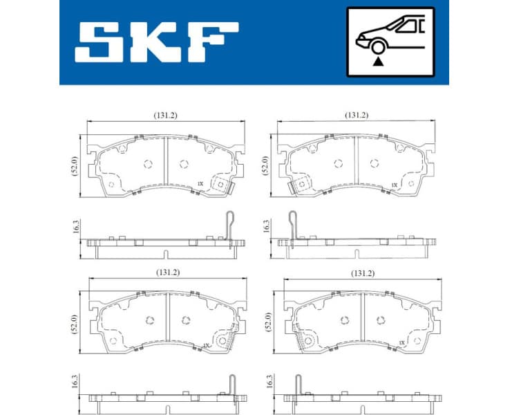 Brake Pad Set, disc brake VKBP81107A - image 2