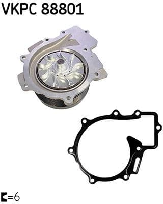 Water Pump, engine cooling VKPC88801