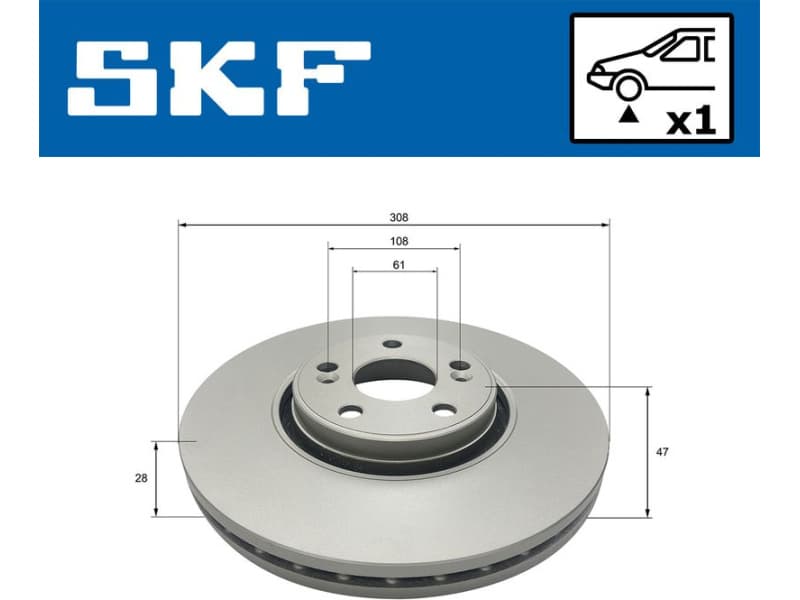 Brake Disc VKBD80326V1 - image 2
