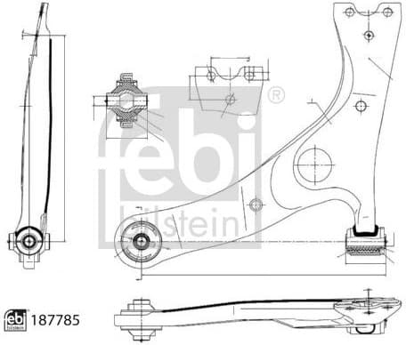 Control/Trailing Arm, wheel suspension 187785