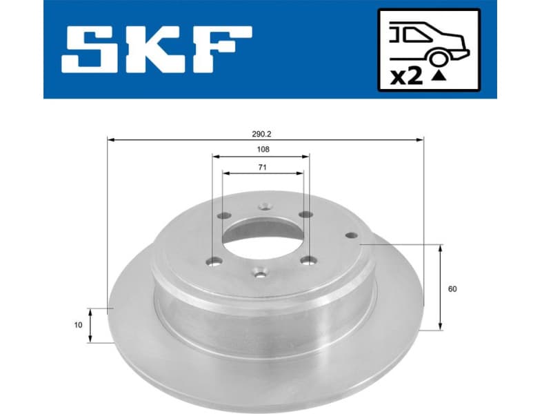 Brake Disc VKBD90238S2 - image 2