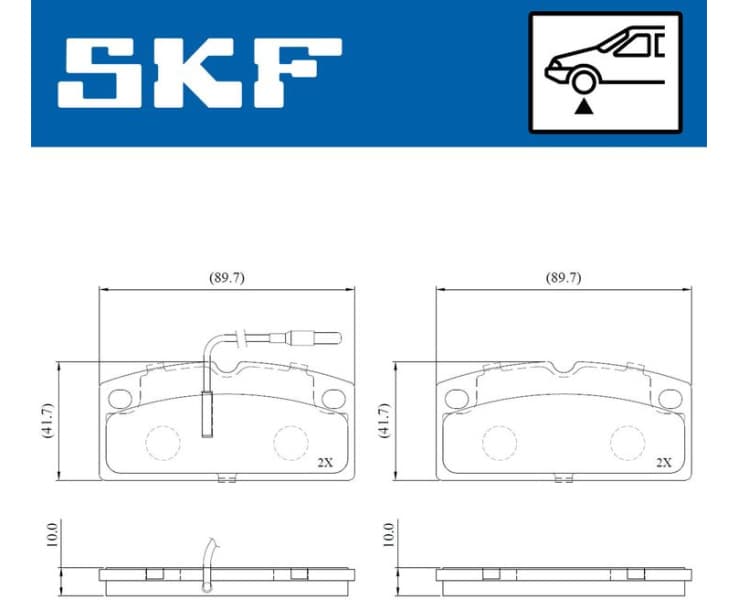 Brake Pad Set, disc brake VKBP80918E - image 2