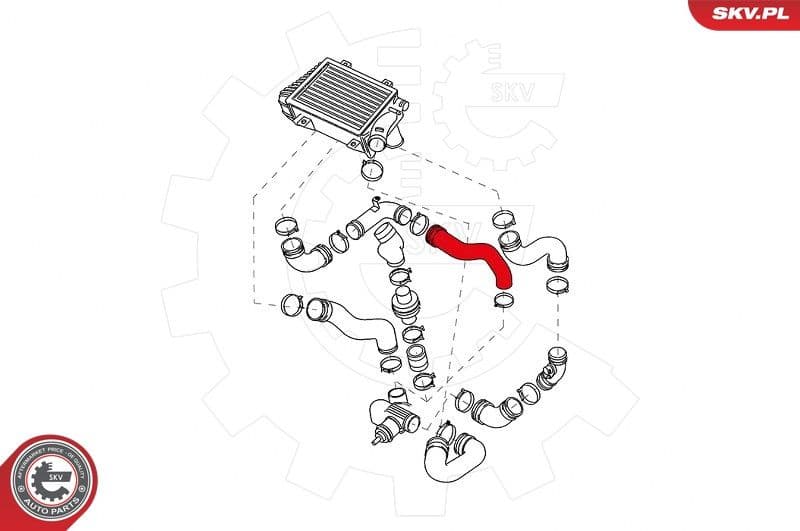Charge Air Hose 43SKV163 - image 4