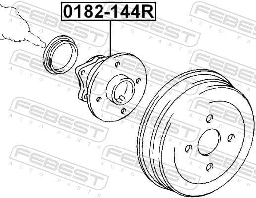 Wheel Hub 0182-144R - image 2