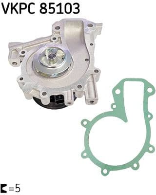 Water Pump, engine cooling VKPC85103 - image 2