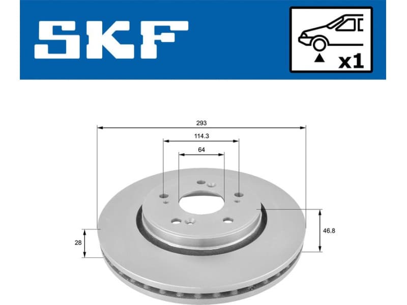 Brake Disc VKBD80141V1 - image 2