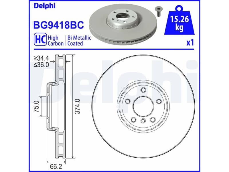 Brake Disc BG9418BC