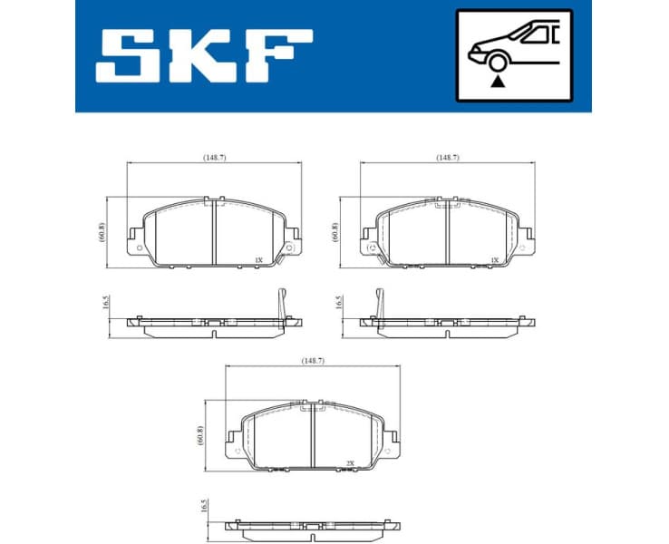 Brake Pad Set, disc brake VKBP81098A - image 2