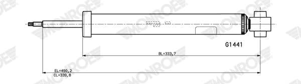 Shock Absorber MONROE ORIGINAL (Gas Technology) G1441
