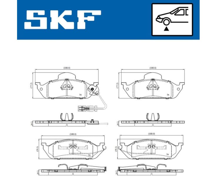 Brake Pad Set, disc brake VKBP81065E - image 2