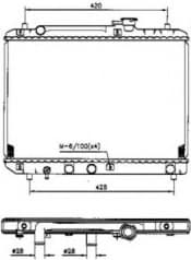 Radiator, engine cooling 53207