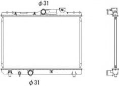 Radiator, engine cooling 53339