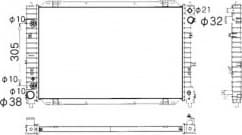 Radiator, engine cooling 53377