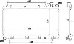 Radiator, engine cooling 53696