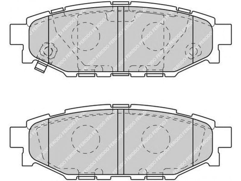 Brake pads rear, Top Quality FDB1947