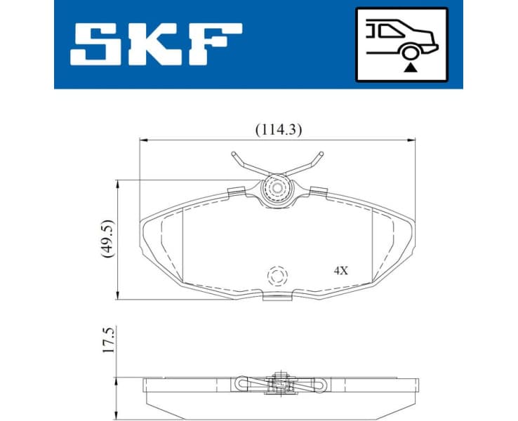 Brake Pad Set, disc brake VKBP90942 - image 2