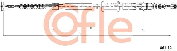 Cable Pull, parking brake 92.461.12