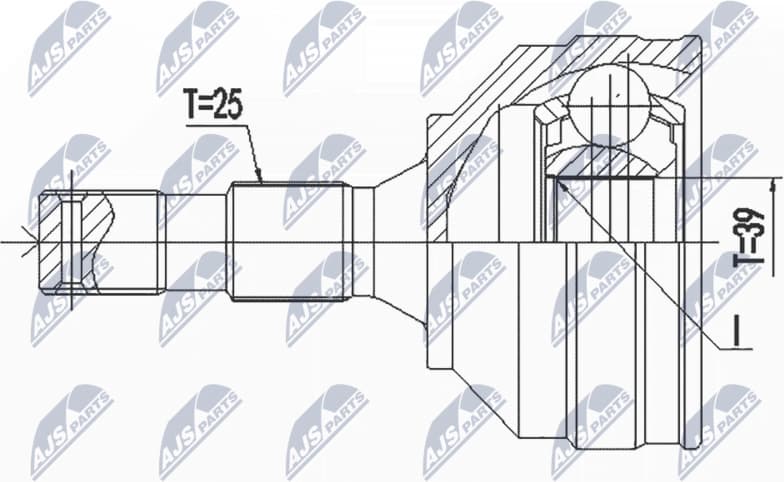 CV joint outer NPZ-PE-029