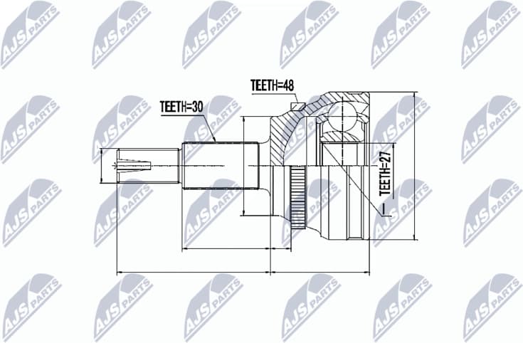 CV joint outer NPZ-TY-089