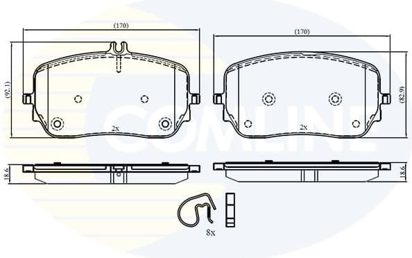 Brake Pad Set, disc brake CBP03526