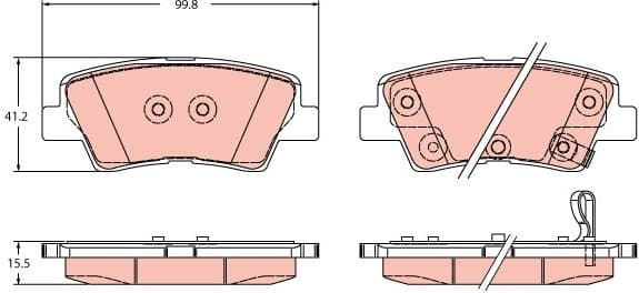 Brake Pad Set, disc brake GDB2353