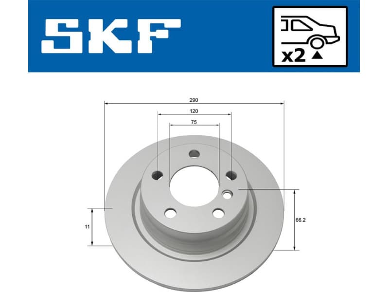 Brake Disc VKBD90107S2 - image 2