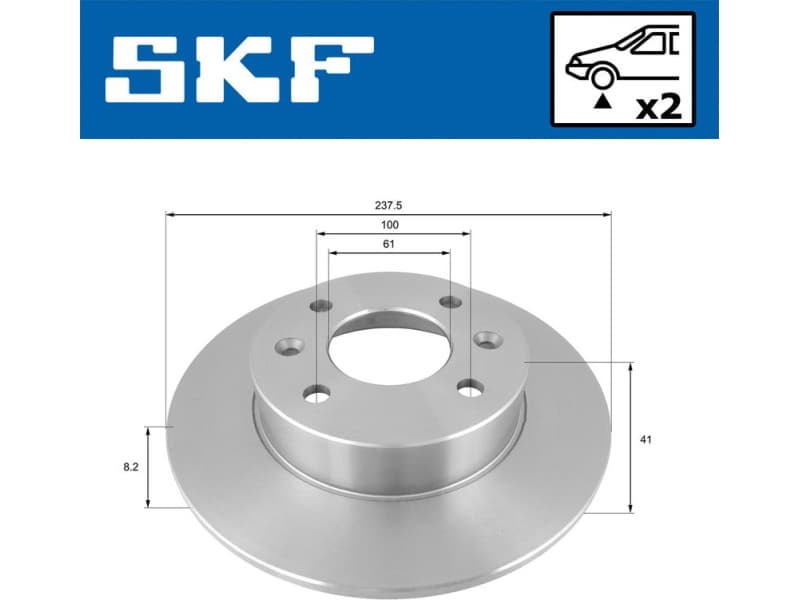Brake Disc VKBD80308S2 - image 2