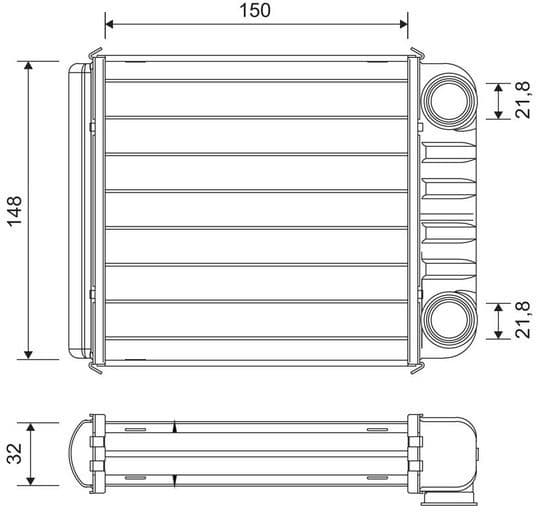 Heat Exchanger, interior heating 811650