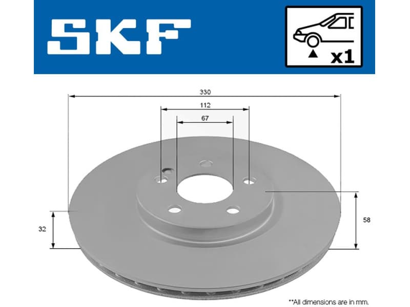 Brake Disc VKBD80082V1 - image 2