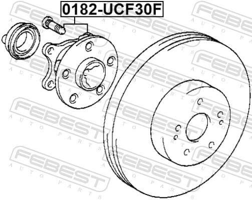 Wheel Hub 0182-UCF30F - image 2