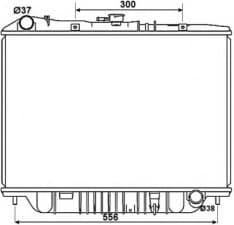 Radiator, engine cooling 53517