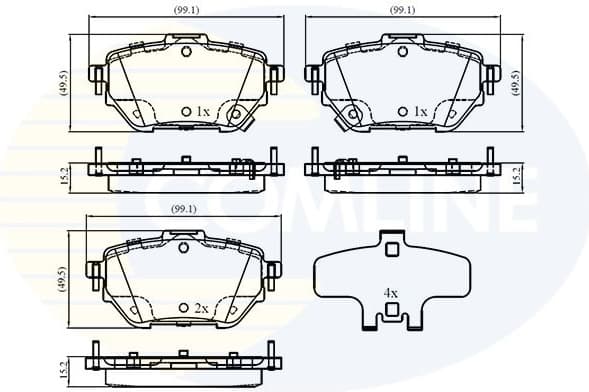 Brake Pad Set, disc brake CBP33073