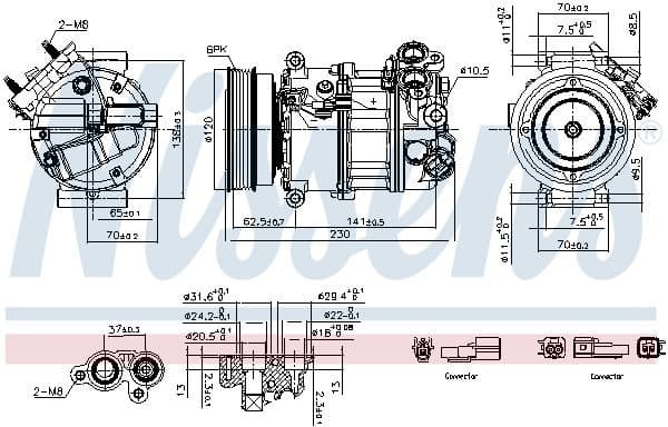 Compressor, air conditioning ** FIRST FIT ** 891004