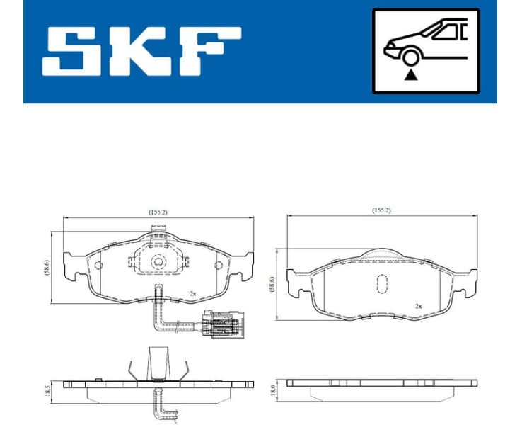 Brake Pad Set, disc brake VKBP80778E - image 2