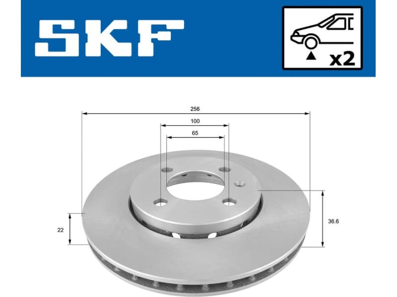 Brake Disc VKBD80096V2 - image 2
