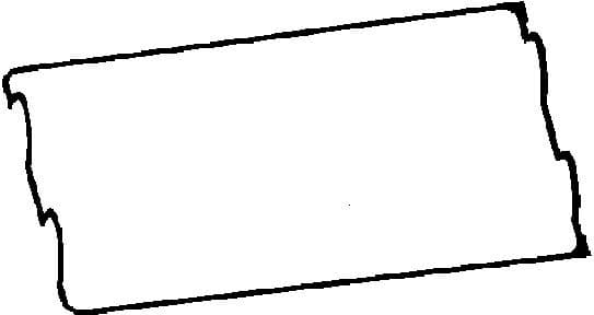 Gasket, cylinder head cover 440185P - image 2