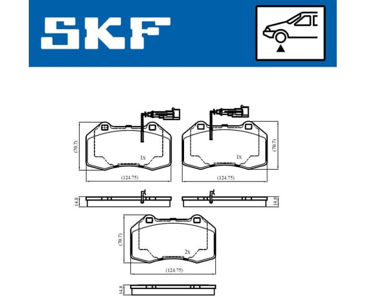 Brake Pad Set, disc brake VKBP80759E - image 2